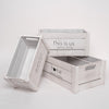 Addie Joy Home Sweet Home Wood Crate Set of 3